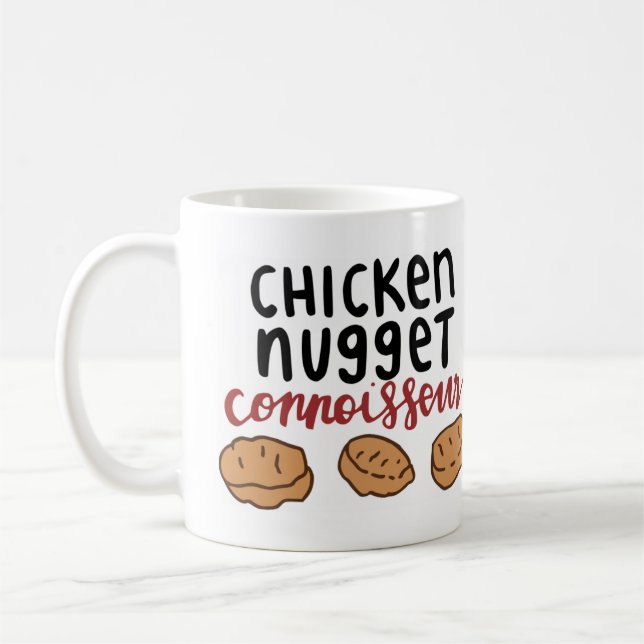 Huhn-Nugget-Kenner Kaffeetasse (Links)