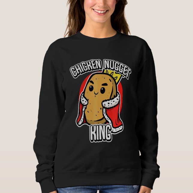 Huhn Nuggets King Boys Männer Kinder Sweatshirt (Vorderseite)