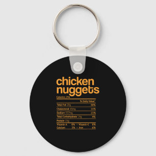Huhn Nuggets Nutrition Facts Funny Erntedank Schlüsselanhänger