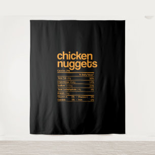 Huhn Nuggets Nutrition Facts Funny Erntedank Wandteppich