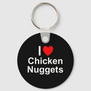 Huhn-Nuggets Schlüsselanhänger