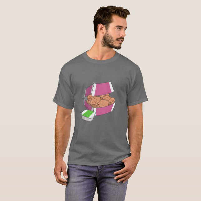 Huhn-Nuggets T-Shirt (Vorne ganz)