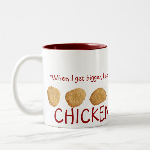 "Huhn-Nuggets" Zweifarbige Tasse