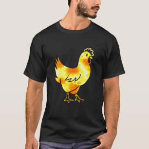 Huhn Orange Retro Vintage - Süße Hühnerbesitzerin T-Shirt