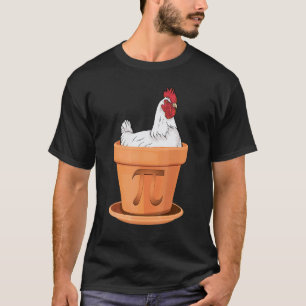 Huhn Pot Pi Tag Lustiger Mathelehrer Student Henne T-Shirt