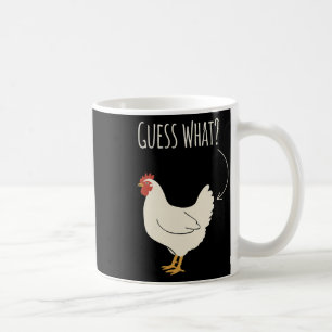 Huhn, rate mal, was Henne und Pfeil lustiger Bauer Kaffeetasse