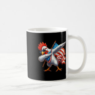 Huhn Rooster Sungles 4. Juli Amerikanische Flagge Kaffeetasse
