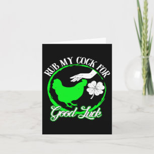 Huhn Rub My For Viel Glück St Patricks Day Karte