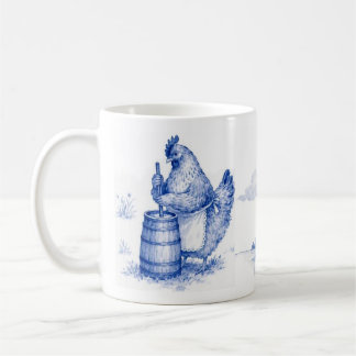Huhn rührt Butter - Hühnerparty Kaffeetasse