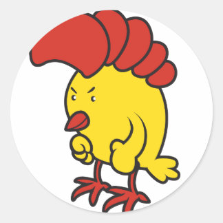 Huhn Runder Aufkleber