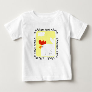 Huhn sagt Gluckern-T-Shirts und Geschenke Baby T-shirt