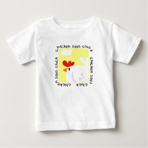 Huhn sagt Gluckern-T-Shirts und Geschenke Baby T-shirt
