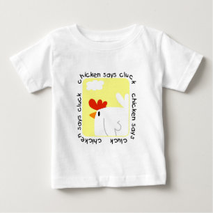 Huhn sagt Gluckern-T-Shirts und Geschenke Baby T-shirt