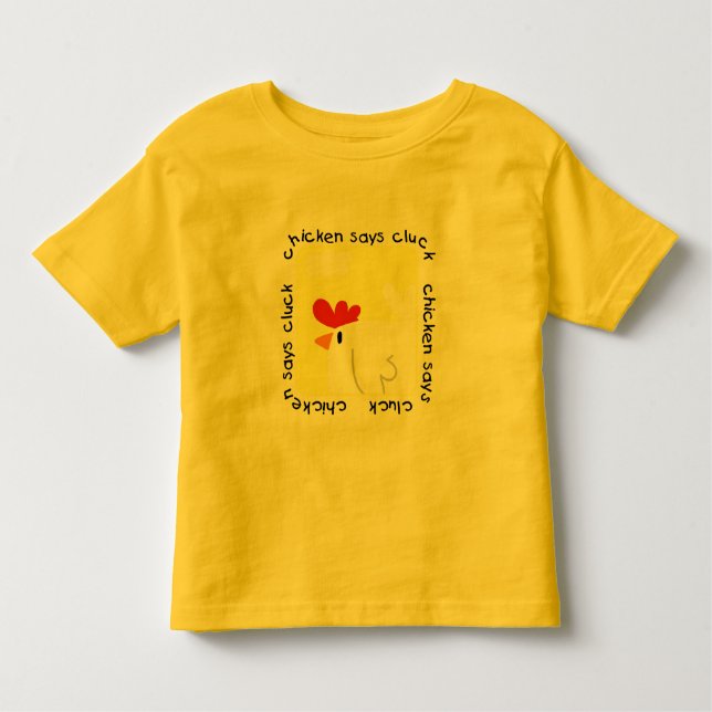 Huhn sagt Gluckern-T-Shirts und Geschenke Kleinkind T-shirt (Vorderseite)