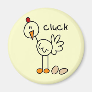 Huhn sagt Gluckern-T-Shirts und Geschenke Magnet