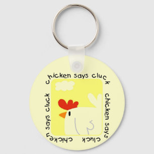 Huhn sagt Gluckern-T-Shirts und Geschenke Schlüsselanhänger