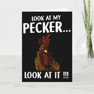 Huhn schau auf meinen Schnabel schau ihn an  Karte