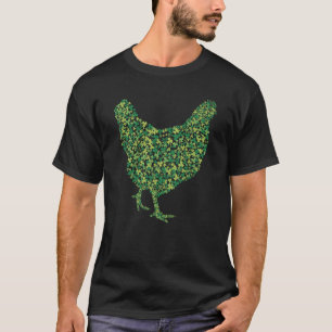 Huhn Shamrock C Farmer St. Patrick's Day Irisch B T-Shirt