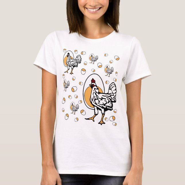 Huhn-Shirt T-Shirt (Vorderseite)
