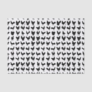 Huhn-Silhouetten Seidenpapier