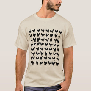 Huhn-Silhouetten T-Shirt