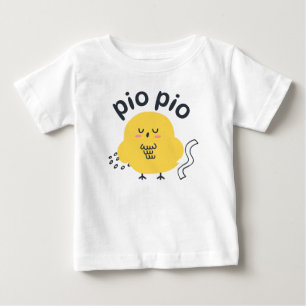 Huhn singt Pio Pio Baby T-shirt