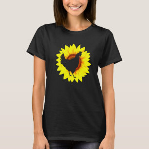 Huhn Sonnenblume Frühling Sommer floral Huhn Fluss T-Shirt