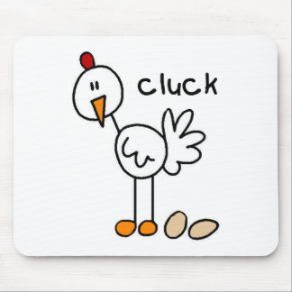 Huhn-Strichmännchen Mousepad