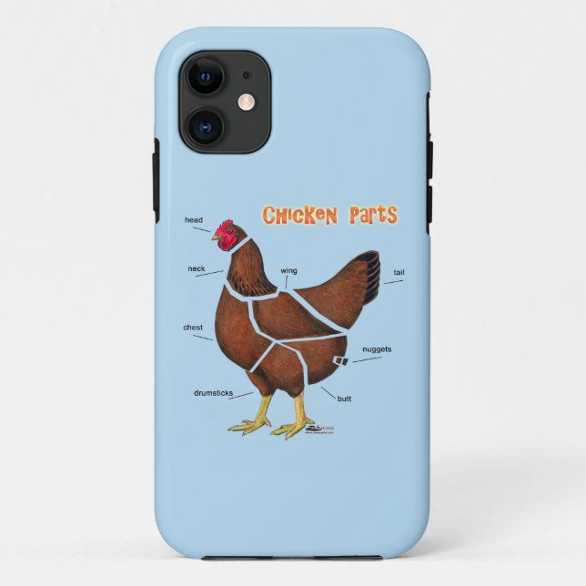 Huhn-Teile Case-Mate iPhone Hülle (Rückseite)