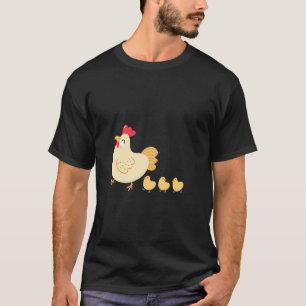 Huhn und Familie, Tierfarm, Tierthema Teil T-Shirt