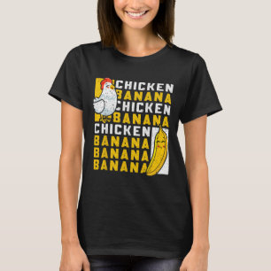 Huhn und Nana tanzen lustiges Frucht-Meme für Frau T-Shirt