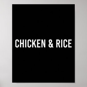 Huhn und Reis - Fitness und Krafttraining Poster