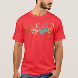 Huhn Vintage Lustiger Bauernhof Geflügel Bauer Ges T-Shirt