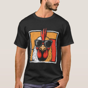 Huhn Vintage Lustiger Hahn Bauer Hühner Vatertag T-Shirt