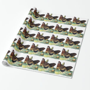Huhn-Vintages Tier Geschenkpapier