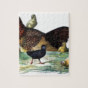Huhn-Vintages Tier Puzzle