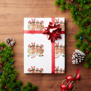 Huhn Weihnachten Santa Hut Bauernhof Familie Xmas Geschenkpapier