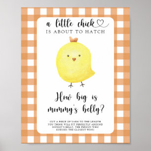 Huhn - Wie groß ist Mamas Bauch Spiel Poster