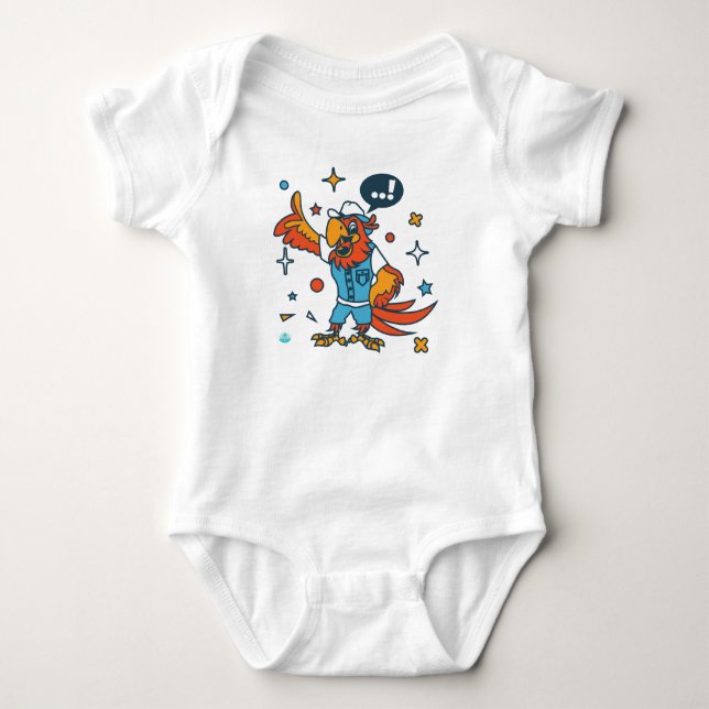 Hühnchen Baby Strampler (Vorderseite)