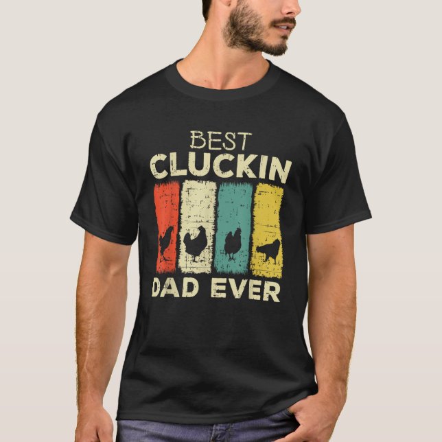 Hühnchen Bester Hühnerpapa je T-Shirt (Vorderseite)