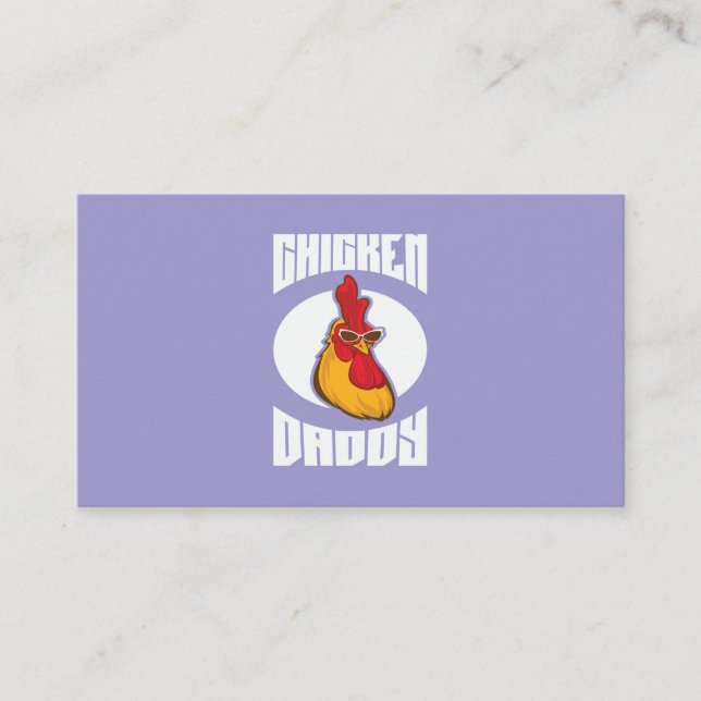Hühnchen Daddy Zuchtgeflügel Visitenkarte (Vorderseite)