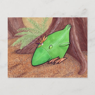 Hühnchen der Pflanze Postkarte