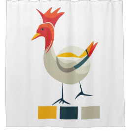 Hühnchen Duschvorhang