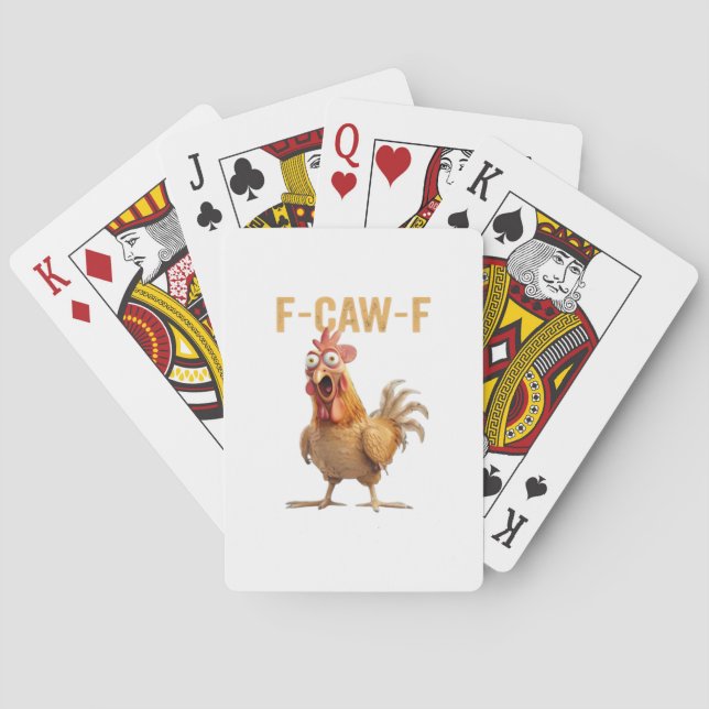 Hühnchen F-Caw-F Klassiker Spielkarten (Rückseite)