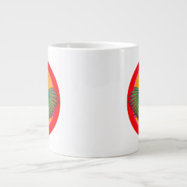 Hühnchen-Kreis-Design Jumbo-Tasse