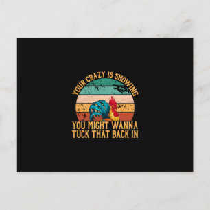 Hühnchen-Kunst, die du vielleicht verstecken möcht Postkarte