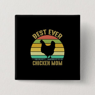 Hühnchen Lover   Beste Mama je Hühner Button