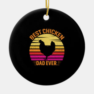 Hühnchen Lover Bester Vater für Hühner je Keramik Ornament