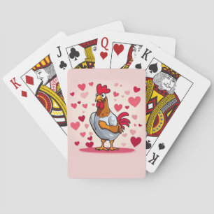 Hühnchen mit Herz Spielkarten