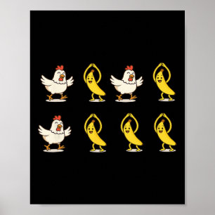 Hühnchen Nana tanzt Poster